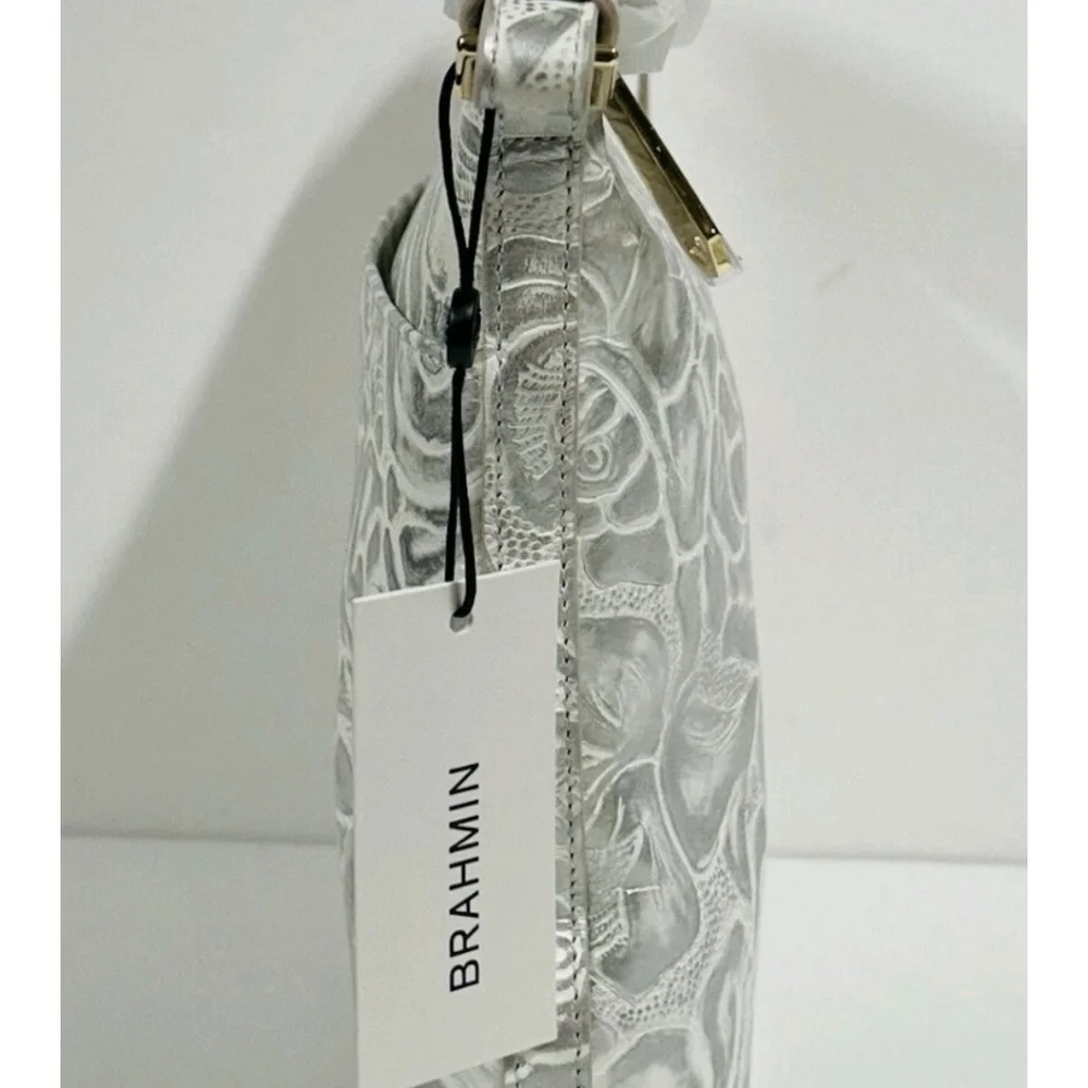 🤍🔹️BRAHMIN🔹️White Assorted KATIE Soft Genuine Leather Crossbody + ady WALLET - Picture 9 of 15